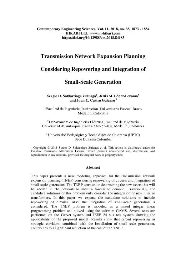 (PDF) Transmission Network Expansion Planning Considering Uncertainty ...