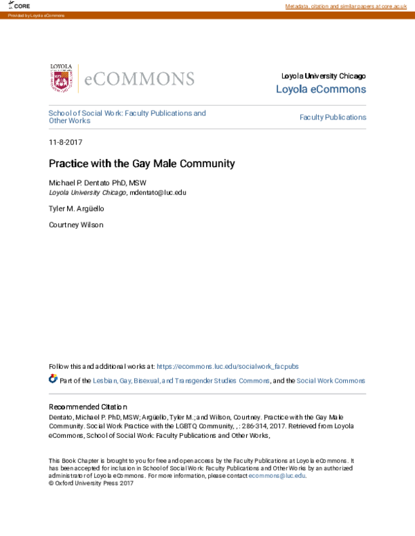 (PDF) Practice with the Gay Male Community