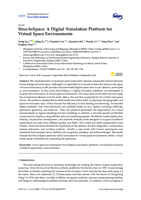 (PDF) Sino-InSpace: A Digital Simulation Platform for Virtual Space ...