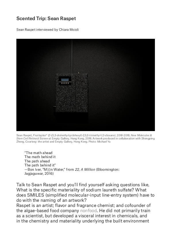 (PDF) Scented Trip: Sean Raspet