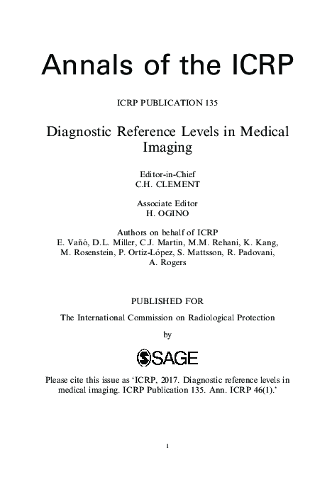 (PDF) ICRP Publication 135: Diagnostic Reference Levels in Medical Imaging