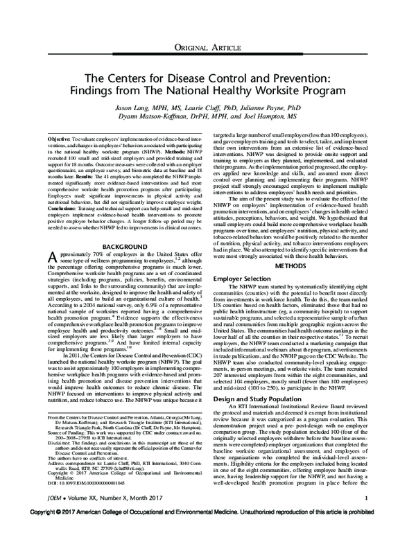 (PDF) Centers for Disease Control and Prevention