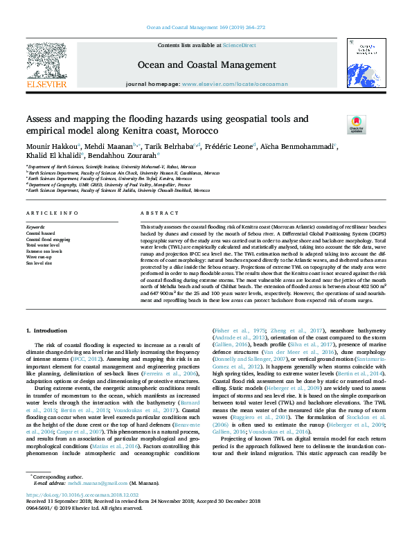 (PDF) Assess and mapping the flooding hazards using geospatial tools ...