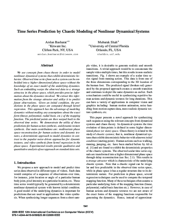 (PDF) Time series prediction by chaotic modeling of nonlinear dynamical ...