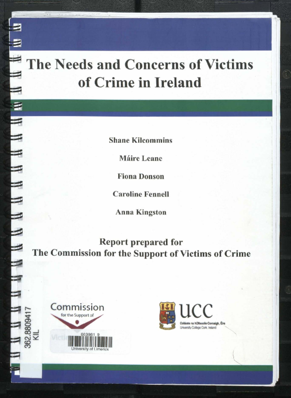 (PDF) The needs and concerns of victims of crime in Ireland | Caroline ...