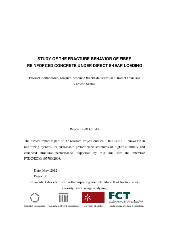 (PDF) Study of the fracture behaviour of fiber reinforced concrete ...