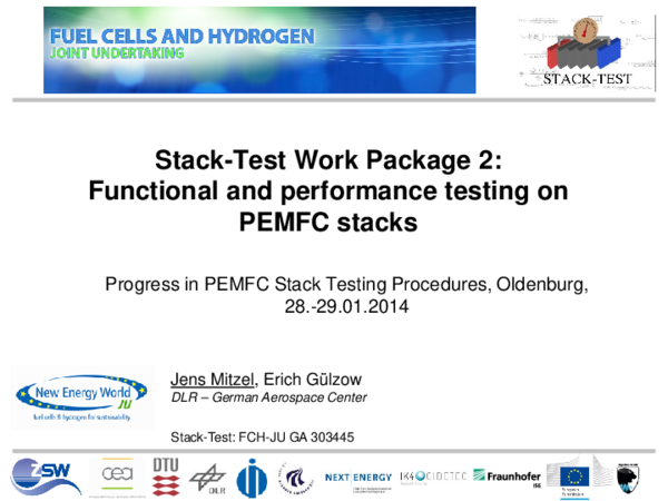 (PDF) Stack-Test Work Package 2: Functional and performance testing on ...