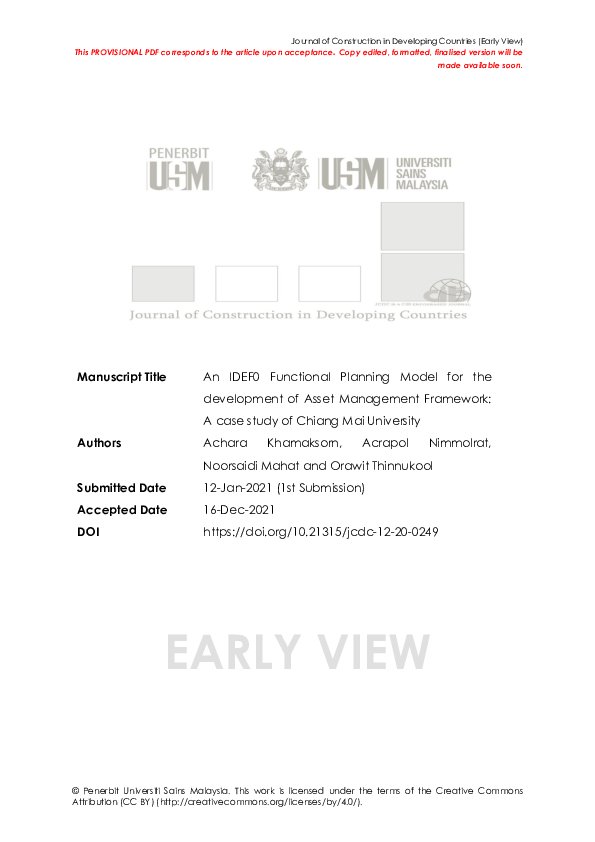 (PDF) An IDEF0 Functional Planning Model for the Development of Asset ...