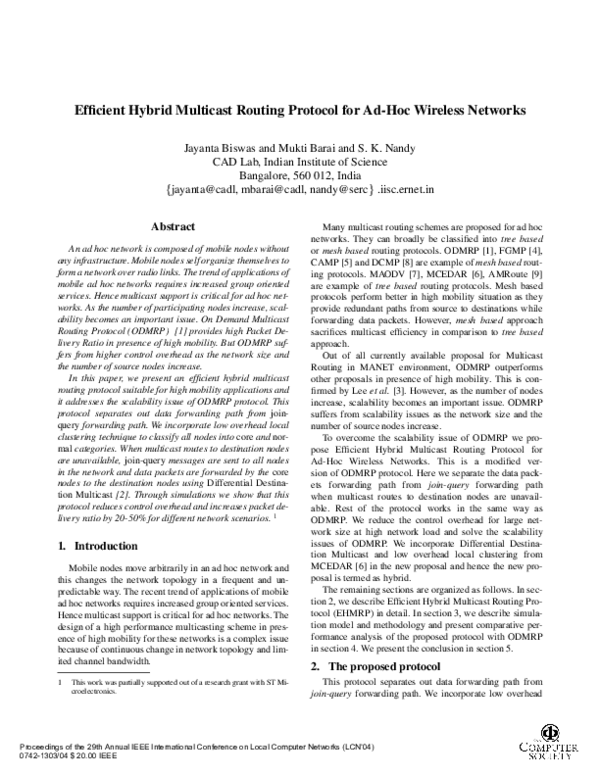 (PDF) Efficient hybrid multicast routing protocol for ad-hoc wireless ...