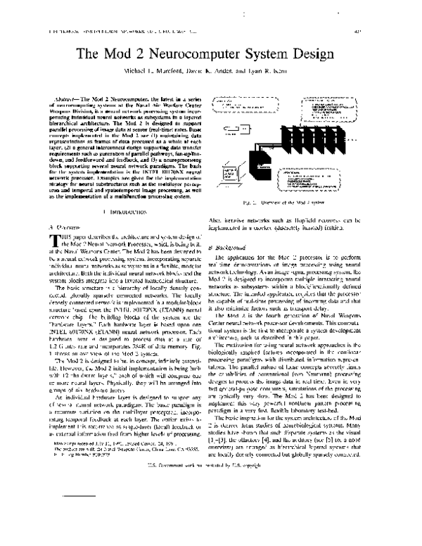 (PDF) The Mod 2 Neurocomputer system design