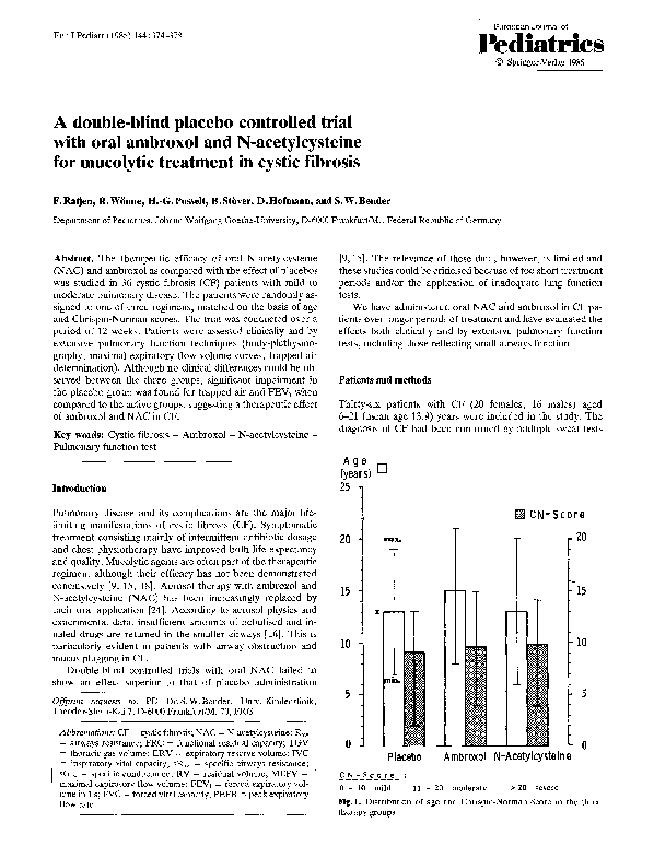 (PDF) A double-blind placebo controlled trial with oral ambroxol and N ...