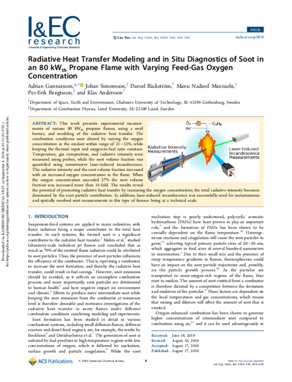 (PDF) Radiative Heat Transfer Modeling and in Situ Diagnostics of Soot ...