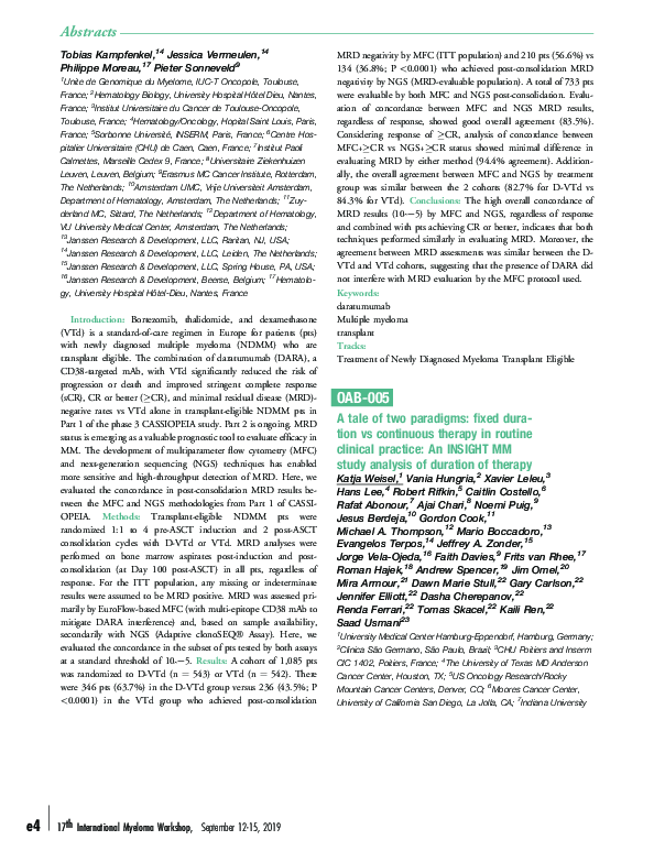 (PDF) A tale of two paradigms: fixed duration vs continuous therapy in ...