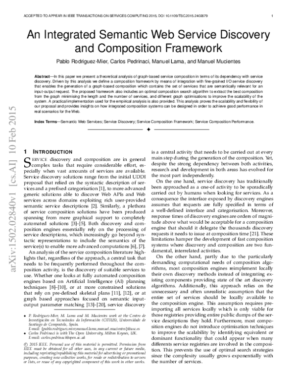 (PDF) An Integrated Semantic Web Service Discovery and Composition ...