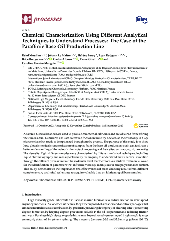 (PDF) Chemical Characterization Using Different Analytical Techniques ...