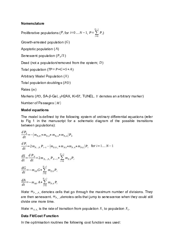 (PDF) Model equations from A dynamical systems model for the ...