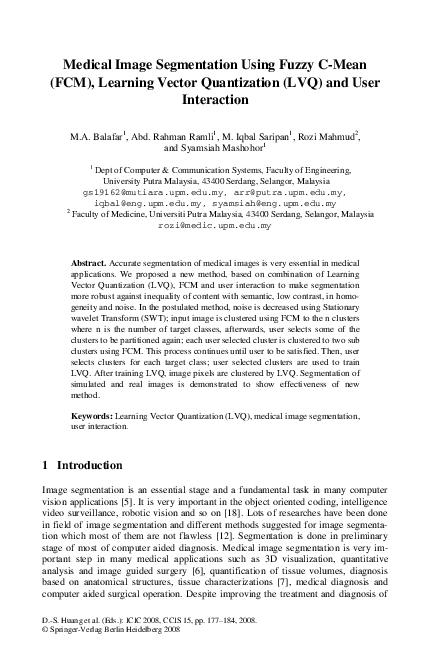 (PDF) Medical Image Segmentation Using Fuzzy C-Mean (FCM), Learning ...