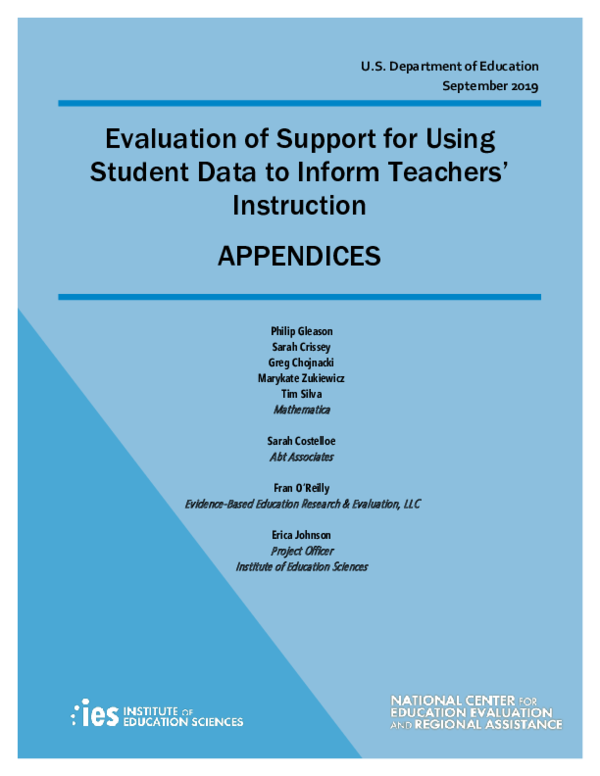 (PDF) Evaluation of Support for Using Student Data to Inform Teachers ...