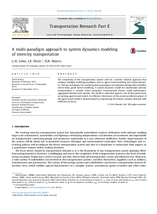 (PDF) A multi-paradigm approach to system dynamics modeling of ...