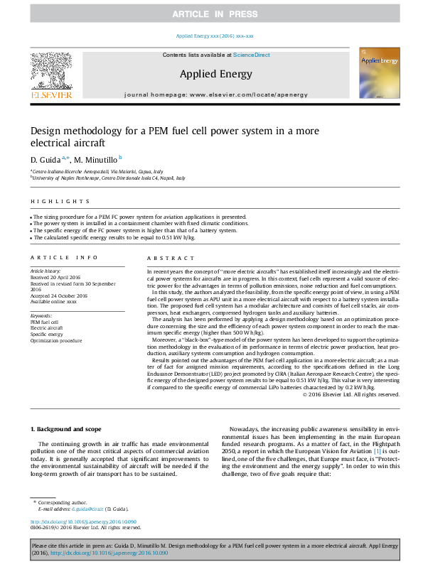 (PDF) Design methodology for a PEM fuel cell power system in a more ...
