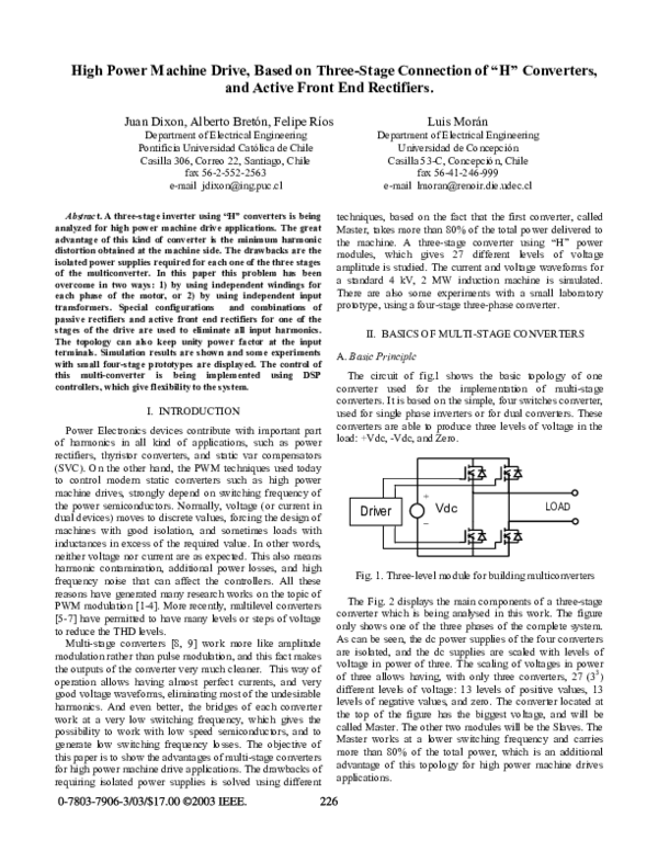 (PDF) High power machine drive, based on three-stage connection of 