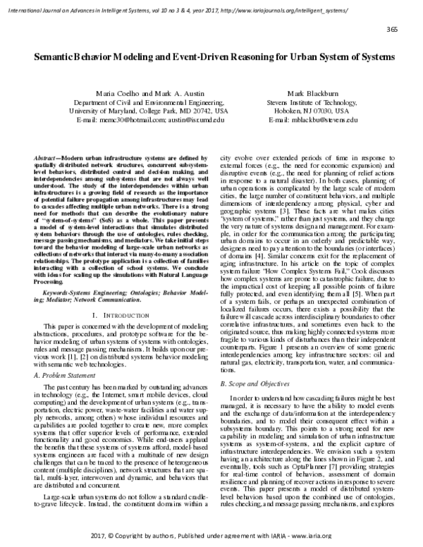 (PDF) Semantic Behavior Modeling and Event-Driven Reasoning for Urban ...