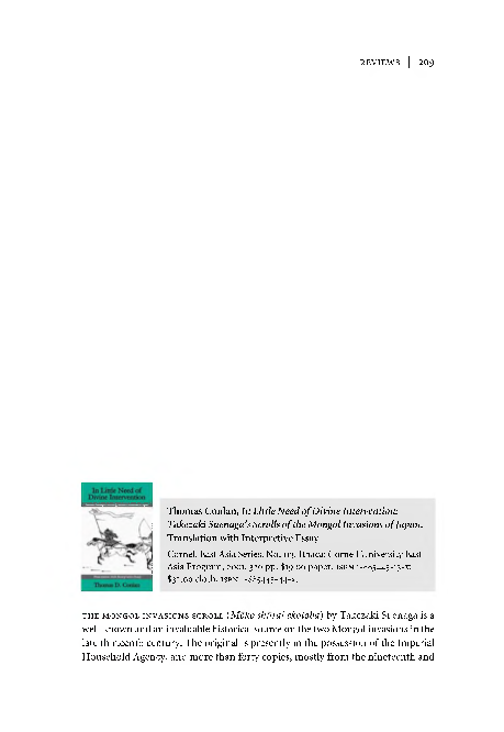 (PDF) Review of: Thomas Conlan, In Little Need of Divine Intervention ...