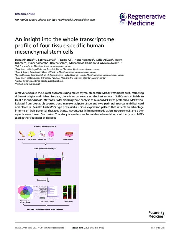 (PDF) An insight into the whole transcriptome profile of four tissue ...