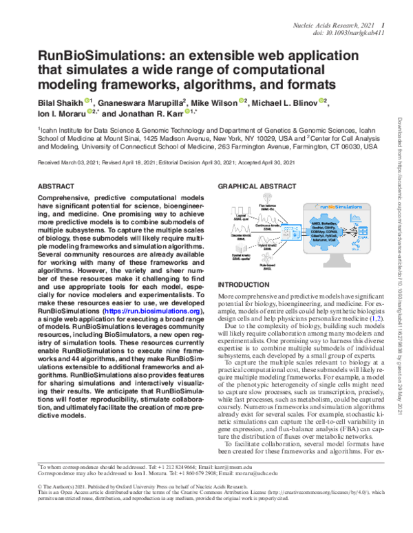 (PDF) RunBioSimulations: an extensible web application that simulates a ...