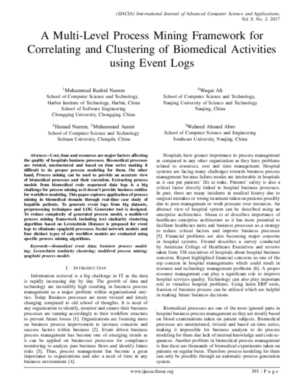 (PDF) A Multi-Level Process Mining Framework for Correlating and ...