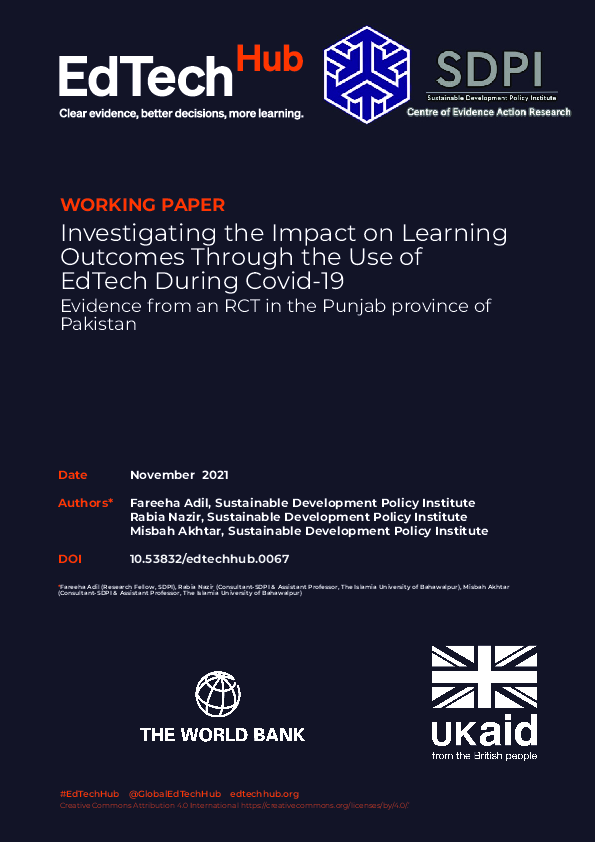 (PDF) Investigating the Impact on Learning Outcomes Through the Use of ...