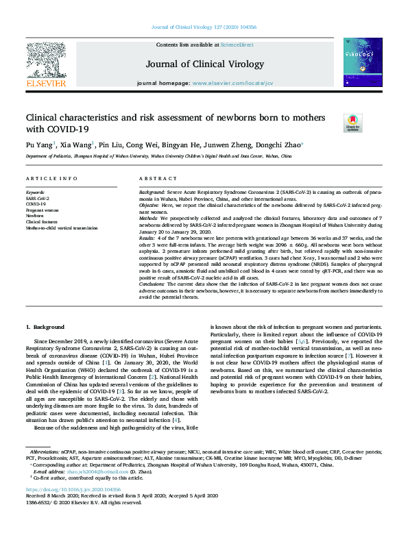 (PDF) Clinical characteristics and risk assessment of ST-segment ...