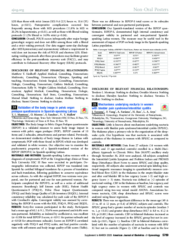 (PDF) 24 Validation of the body image in pelvic organ prolapse