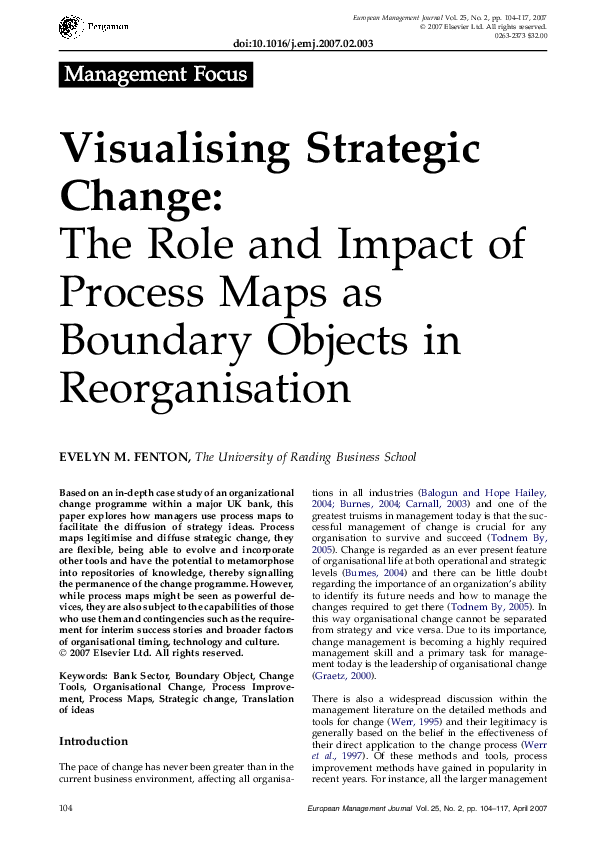 (PDF) Visualising Strategic Change
