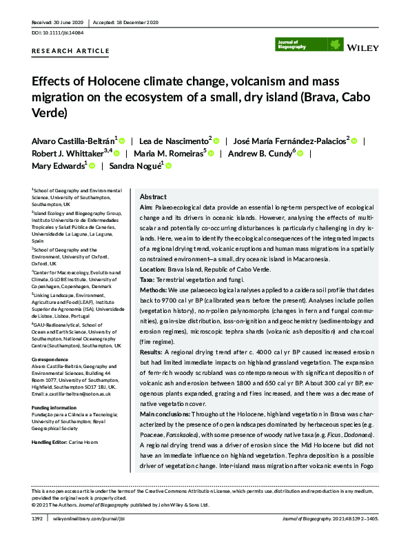 (PDF) Effects of Holocene climate change, volcanism and mass migration ...