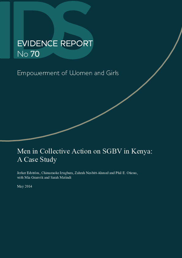 (PDF) Men in Collective Action on SGBV in Kenya: A Case Study