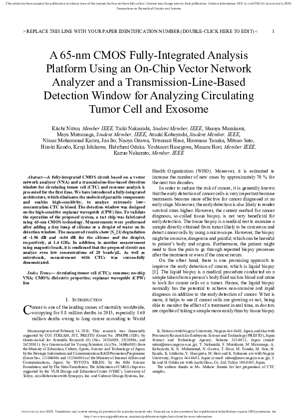 (PDF) A 65-nm CMOS Fully-Integrated Analysis Platform Using an On-Chip ...