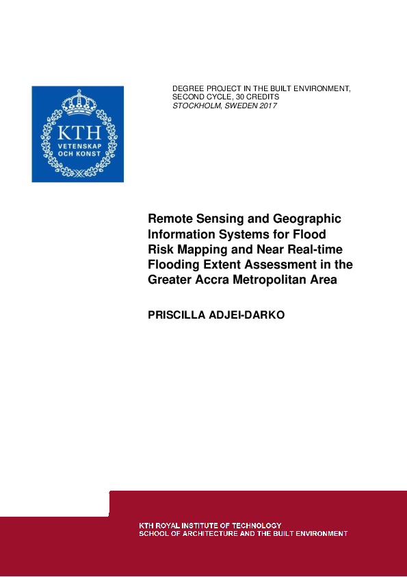 (PDF) Remote Sensing and Geographic Information Systems for Flood Risk ...