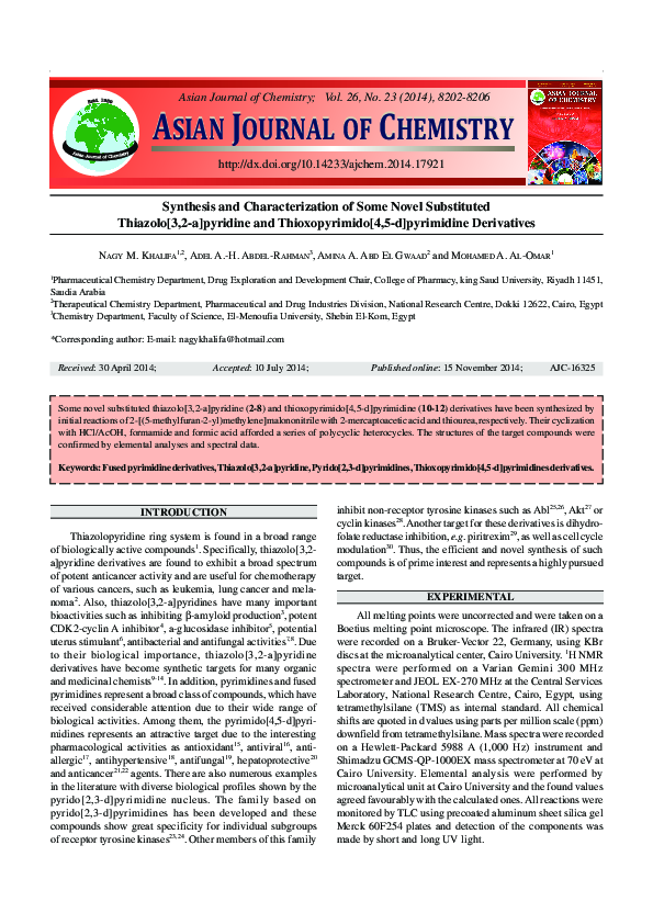 (PDF) Synthesis and characterization of some novel silicon esters and ...