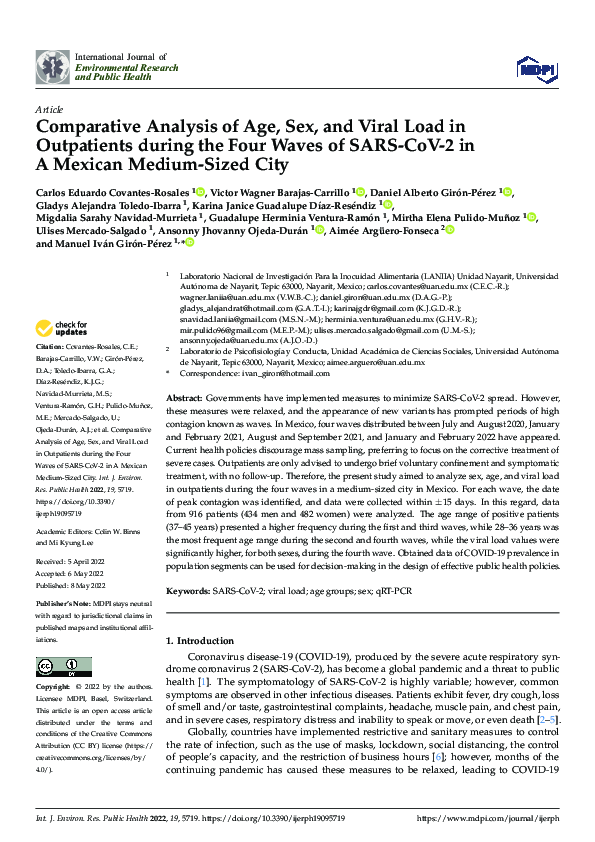 (PDF) Comparative Analysis of Age, Sex, and Viral Load in Outpatients ...