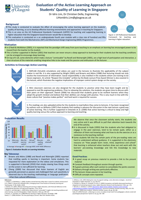 (PDF) Evaluation of the Active Learning Approach on the Students ...