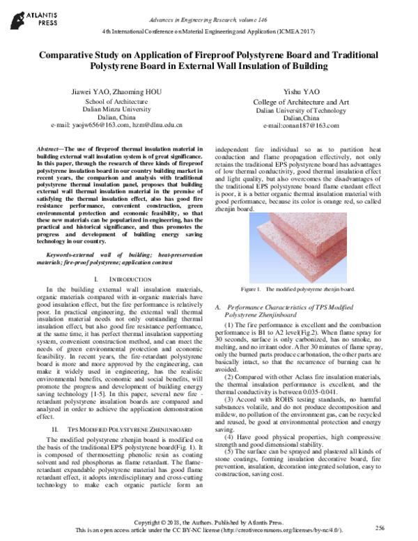 (PDF) Comparative Study on Application of Fireproof Polystyrene Board ...
