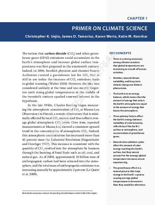 (PDF) Primer on Climate Science