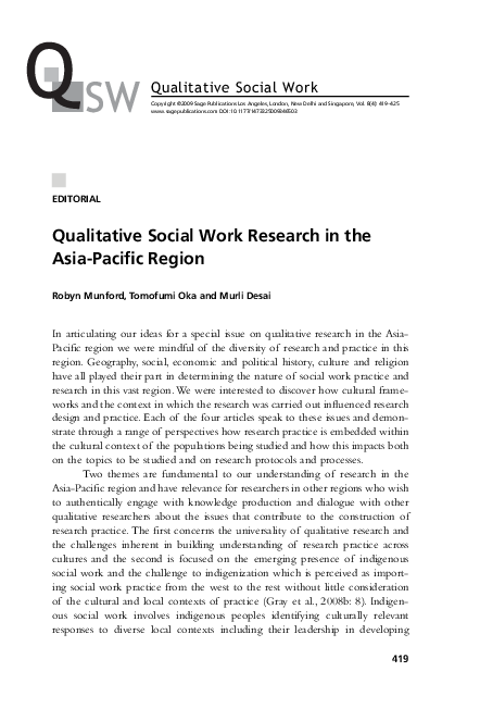 (PDF) Qualitative Social Work Research in the Asia-Pacific Region