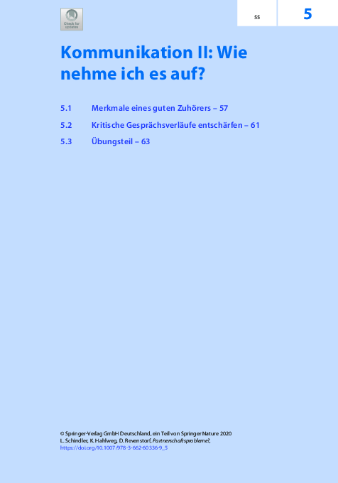 (PDF) Kommunikation II: Wie nehme ich es auf? | Dirk Revenstorf ...
