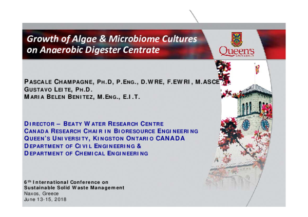 (PDF) Growth of Algae and Microbiome Cultures on Anaerobic Digester ...