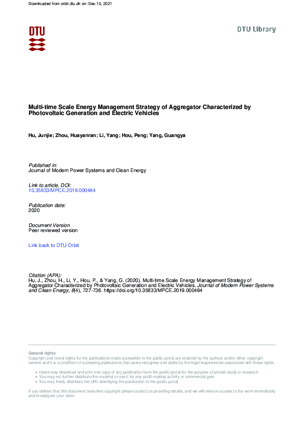 (PDF) Multi-time Scale Energy Management Strategy of Aggregator ...