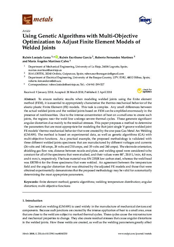 (PDF) Using Genetic Algorithms with Multi-Objective Optimization to ...
