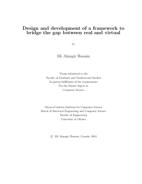 (PDF) Design and Development of a Framework to Bridge the Gap Between ...