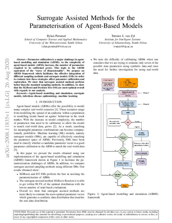 (PDF) Surrogate Assisted Methods for the Parameterisation of Agent ...